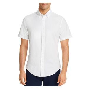 The Mens store Mens White Short Sleeve Button Down Casual Shirt S